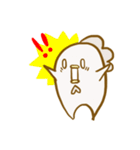 にわとり 手書き スタンプ（個別スタンプ：8）