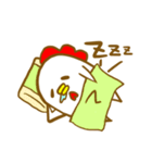 にわとり 手書き スタンプ（個別スタンプ：10）