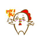 にわとり 手書き スタンプ（個別スタンプ：12）