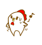 にわとり 手書き スタンプ（個別スタンプ：13）