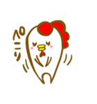 にわとり 手書き スタンプ（個別スタンプ：15）
