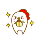 にわとり 手書き スタンプ（個別スタンプ：23）
