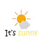 今日の天気:英語（個別スタンプ：1）
