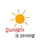 今日の天気:英語（個別スタンプ：3）