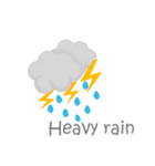 今日の天気:英語（個別スタンプ：7）