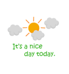 今日の天気:英語（個別スタンプ：20）