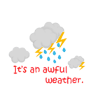 今日の天気:英語（個別スタンプ：21）