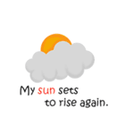 今日の天気:英語（個別スタンプ：25）
