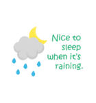 今日の天気:英語（個別スタンプ：30）