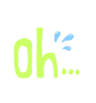 デカ文字英語スタンプ（個別スタンプ：5）