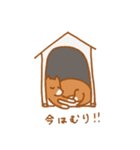 ハチという名の犬の4月（個別スタンプ：1）