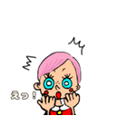 ピンクの頭の桜ちゃん（個別スタンプ：6）