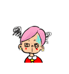 ピンクの頭の桜ちゃん（個別スタンプ：9）