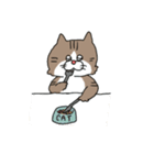 なかよしなネコとトリ（個別スタンプ：9）