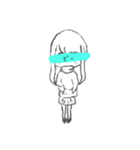 無言のみさちゃん（個別スタンプ：4）