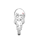無言のみさちゃん（個別スタンプ：5）