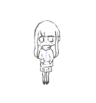 無言のみさちゃん（個別スタンプ：6）