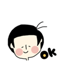 ピンクのほっぺちゃん（個別スタンプ：3）
