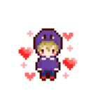 ドット絵 ごみさんスタンプ（個別スタンプ：5）
