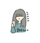 無表情ちゃん sukima（個別スタンプ：16）