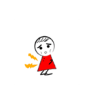 紅色小男孩（個別スタンプ：5）