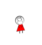 紅色小男孩（個別スタンプ：6）