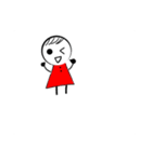 紅色小男孩（個別スタンプ：9）