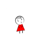紅色小男孩（個別スタンプ：12）