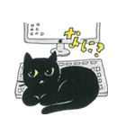 黒猫 ノアール・にゃんきち（個別スタンプ：6）