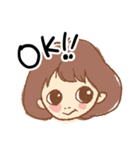 なんともいえないガールの日常（個別スタンプ：6）