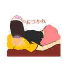 女の子の挨拶スタンプ（個別スタンプ：6）