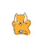 手描きリススタンプ（文字なし）（個別スタンプ：3）
