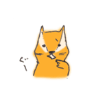 手描きリススタンプ（文字なし）（個別スタンプ：11）