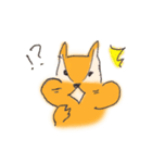 手描きリススタンプ（文字なし）（個別スタンプ：12）