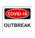 新型コロナ コロナウイルス注意喚起 英語版（個別スタンプ：6）