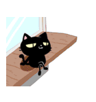 黒猫くん【文字少なめ】（個別スタンプ：38）