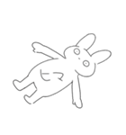 うさぎの日常スタンプ。（個別スタンプ：6）
