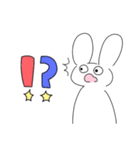 うさぎの日常スタンプ。（個別スタンプ：10）