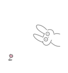 うさぎの日常スタンプ。（個別スタンプ：23）