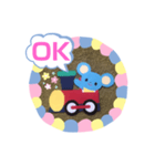 トレインねずみ（個別スタンプ：1）