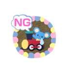 トレインねずみ（個別スタンプ：2）