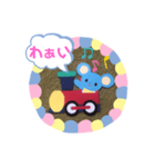 トレインねずみ（個別スタンプ：4）