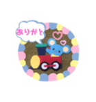 トレインねずみ（個別スタンプ：5）