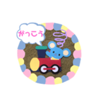 トレインねずみ（個別スタンプ：29）