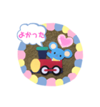 トレインねずみ（個別スタンプ：34）