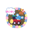 トレインねずみ（個別スタンプ：40）