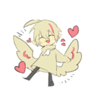 脱力てんしandあくま（個別スタンプ：4）