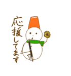 丁寧な雪だるま吹奏楽団（個別スタンプ：10）