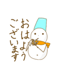 丁寧な雪だるま吹奏楽団（個別スタンプ：15）
