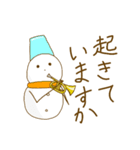 丁寧な雪だるま吹奏楽団（個別スタンプ：16）